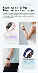 LIGE Fashion Smart Bracelet Women Smartwatch Men Heart Rate Monitor Waterproof Sports Fitness Ladies Smart Watch For Android IOS