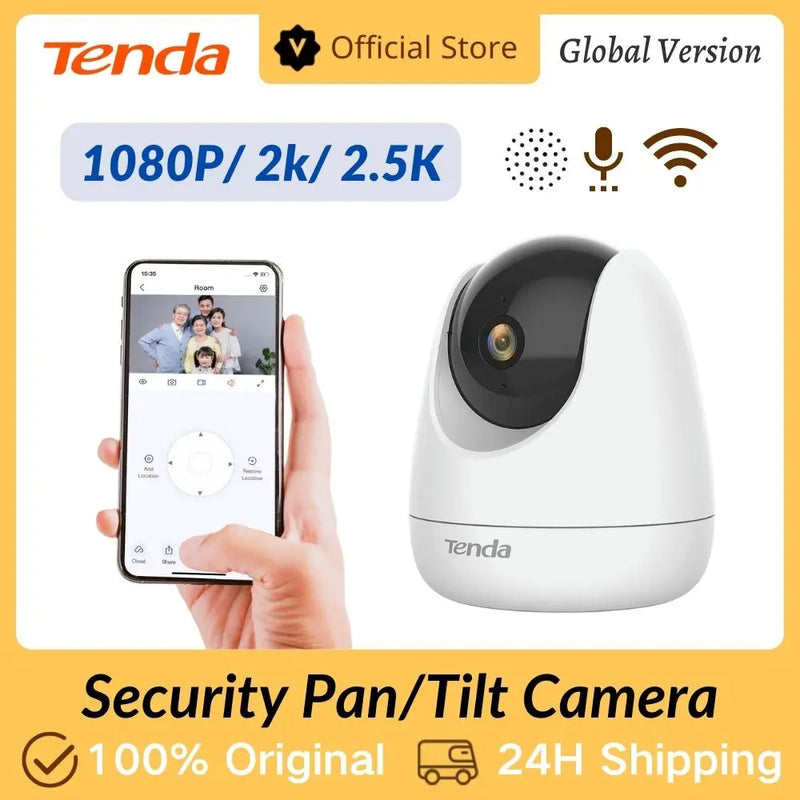 Tenda Surveillance Camera wifi Ip Camera Baby Security Protection mini camera 1080P 2MP 4MP Pan/Tilt Wireless Camera Home Indoor