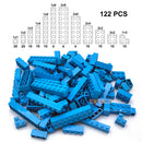 122pcs Thick Figures Bricks 12 Size DIY Building Blocks Educational Creative Size Compatible With 3001 Plastic Toys for Children