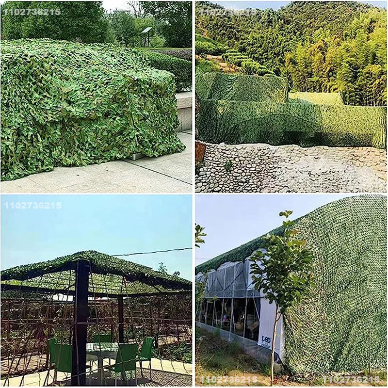 Shade Mesh Gazebo Hunting Mesh Garage Mesh Garden Decorative Mesh Green Jungle Desert White Ocean 4x5m