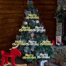 New Merry Christmas Letter Hanging Sign Xmas Tree Door Window Pendant Listing Ornaments New Year Party Home Decoration Supplies