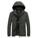 Herren Windbreaker Jacken Wasserdichte Windjacke Herren Militär Kapuzen Wasserfester Windbreaker Lässiger Mantel Herren Herbst 2022