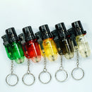 5 Pack of Cool Jet Flame Torch Lighter Refillable Butane Windproof   Design with Keychain and Flame Fixed Lock(Without Butane)