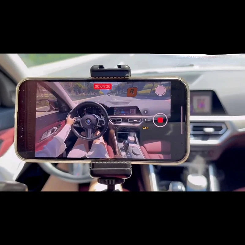 Car Phone Holder for Mobile Cellphone First View POV Video Recording Smartphone Stand Support in Moto for Iphone Samsung Xiaomi