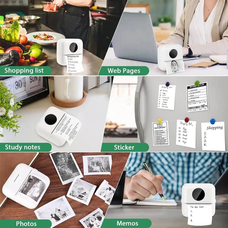 30 Rolls 57*25mm Thermal Paper White Sticker Camera Instant Print Kids Camera Printing Paper Replacement Accessories Parts