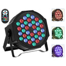 Fieryzeal 2PCS LED Par Light RGBW DMX Bühnenstrahler Flaches Par-Beleuchtungseffekt DJ Disco Party Bar Hochzeit Geburtstag Show Lichter