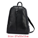 Women 100% Full Grain Genuine Cow Leather White Gray Beige Blue Yellow Black Backpacks Ladies Schoolbag Teenagers Cowhide Bag