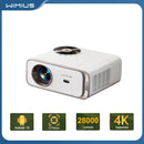Wimius Projector Native 1080P 1000ANSI Android 9.0 Projectors WiFi 6 and 4P Keystone Portable Projector For Home Theater
