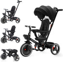 Ubravoo Baby Stroller Tricycle Ride Bike , 5-in-1, Adjustable Canopy, Sitting & Lying,Celerity Disassembly & Assembly,1-5 Years