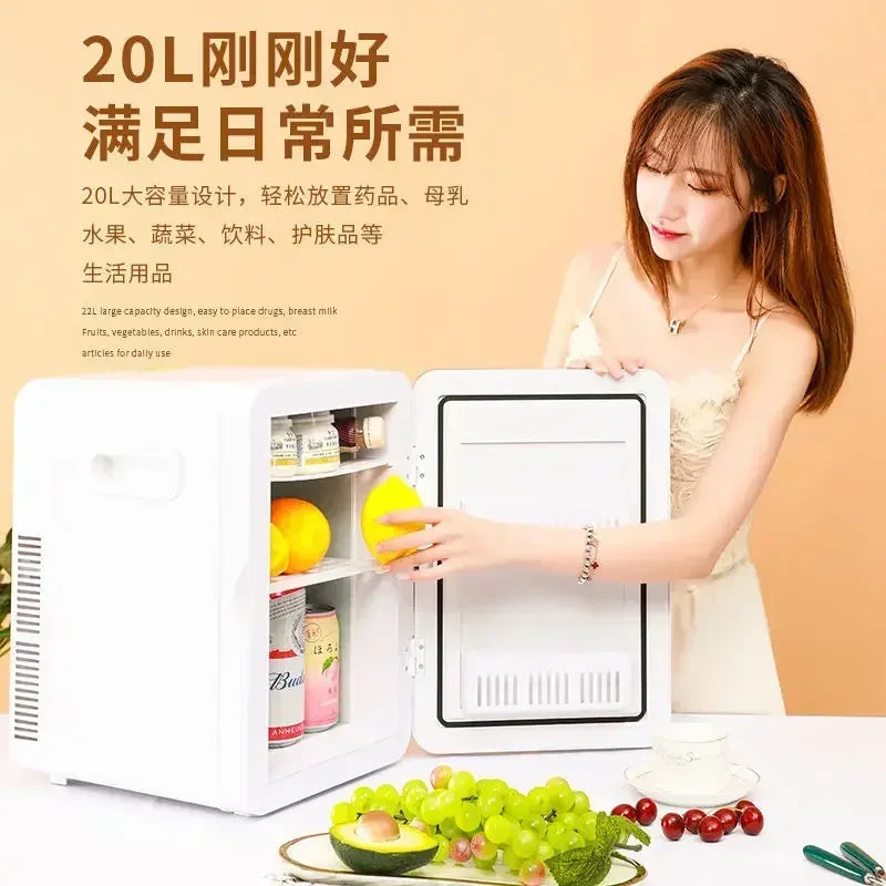 Mini refrigerator house dormitory student mask cosmetics refrigerated dormitory car home dual-purpose refrigeration refrigerator