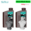 SUNLU 2KG Water Washable / Water Washable ABS Resin Resin 1000G/Bottle 405nm Rapid UV-Curing Photopolymer Resin For LCD 3D Print