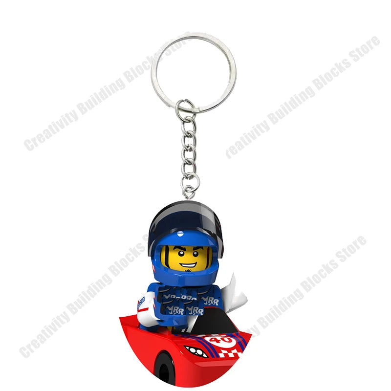 Hot Selling Classic Series keychain Mini 3D Character Model Set Building Blocks Assembling Toys Children's Birthday Gifts