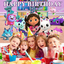 Gabby's Dollhouse Boys Girls Baby Bathing Birthday Party Decorated Vinyl Material Photography Background Photography Museum Prop
