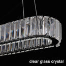 Modern Pendant Light Luxury Crystal Oval Design Led Chandelier Ceiling Lamp Nordic Hanging Fixture Living Bedroom Hotel Lustres