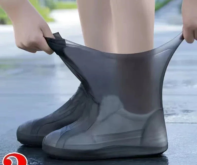 2024 New 1 Pair Silicone lip-resistant Shoe Covers WaterProof Rubber Rain Boot Rain Gear Overshoes Accessories for Rainy Day