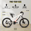 The Trail Pup | 250W Electric Mountain Bike for Young Riders Ages 7+