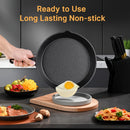 4pcs/1pc Cast Iron Frying Pan/Iron Pot Non-Stick Omelette Pan Home Steak Skillet Gas Stove Induction Saucepan with Double Drip-Spouts
