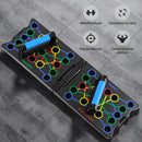 Multifunction Push Up Board, 24-in-1 Portable Strength Training Equipment,Home Workout Fitness Board with Resistance Bands