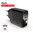 PZOZ USB Typ C Ladegerät 30W Schnellladung QC 3.0 PD 20W Quick Charge LED-Anzeige für iPhone 14 13 12 Pro Max Plus Samsung Xiaomi