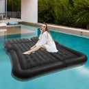 Universal Inflatable Car Bed Mattress Set w Air Pump Foldable Flocking Air Cushion for  Trunk Back Seat Camping Travel Sleeping