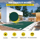 SucceBuy Pool Safety Cover Fits 16x32ft Rectangle Inground Pools Safety Pool Cover with Drainage Holes Mesh Solid Pool Cover