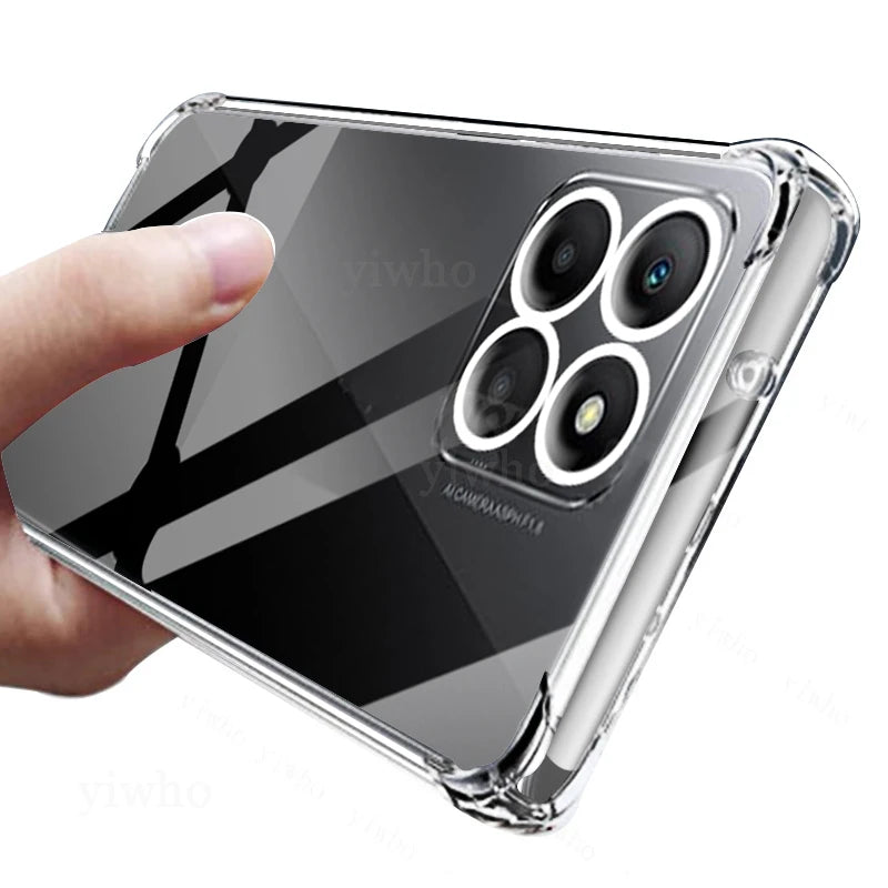 Shockproof Clear Case for Honor 70 Lite RBN-NX1 Soft Silicone Transparent Back Covers for Honor 70Lite Phone Protective Camera