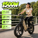 The Dust Maker | 1500W Fat-Tire Electric Bike 48V 15Ah 50-Mile Range