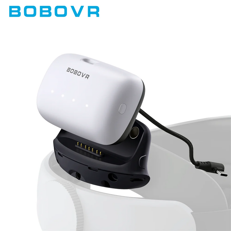 BOBOVR B100U Upgrade Kit for M1/M2/M3 Head Strap 10000mah Battery Dock Doubles Battery Capacity for M3 PRO Headband