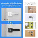Eingang Automatisches Schloss ttlock App Fernbedienung Smart Lock Riegelschloss Fingerabdruck Code Zuhause Holztürschloss Griff für Büro Zuhause