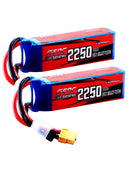 SUNPADOW 3S Lipo Battery 11.1V 25C 40C 60C 2250mAh with XT60 Plug for RC Airplane Aircraft Quadcopter Helicopter Drone FPV Model