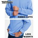 TACVASEN Thermal Fleece Sweatshirts Mens Casual Crewneck Sweatshirt Autumn Winter Warm Hoodie Workout Athletic Pullover Tops