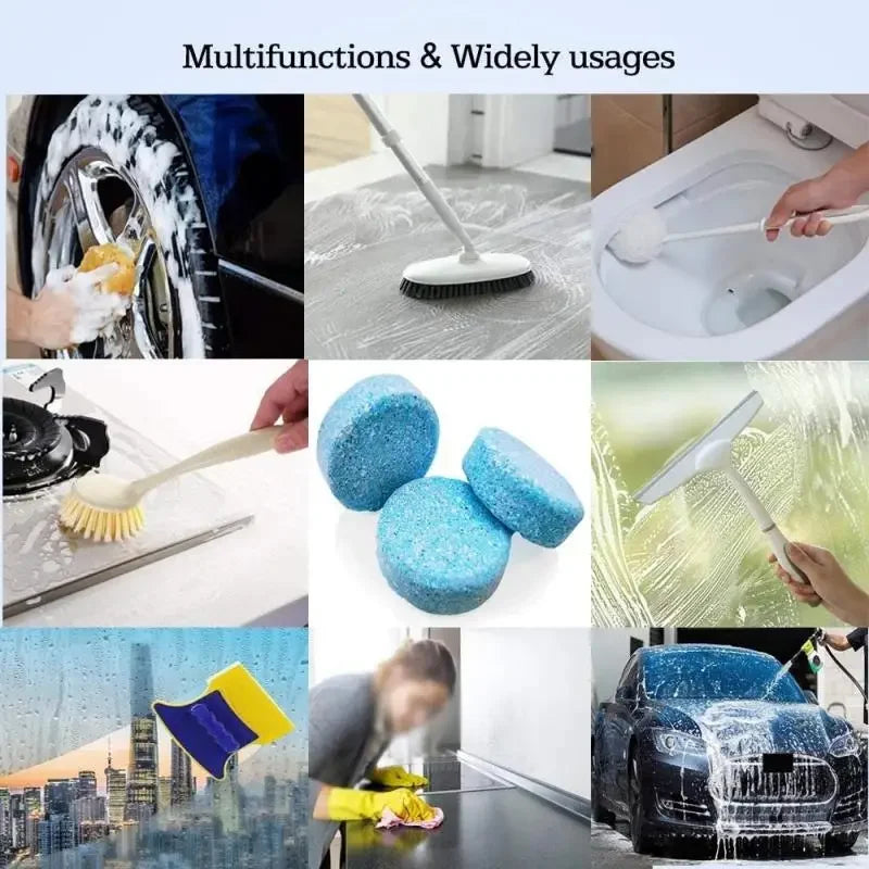 10PCS Solid Cleaner Car Windscreen Wiper Effervescent Tablets Glass Toilet Cleaning Car Window Washing Tablets Accessories