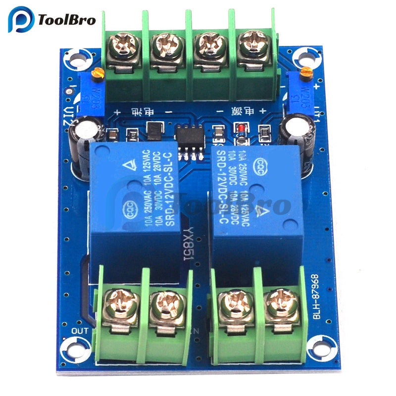 12V 10A Automatic Switching Power Supply Module Power Failure Auto Cut Off Battery Charging Control Circuit Breakder Board