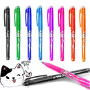 Erasable Gel Pen Or Refill Rod 0.5mm Washable Handle Magic Erasable Pen Refills For School Writing Tools Kawaii Stationery