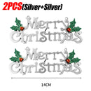 New Merry Christmas Letter Hanging Sign Xmas Tree Door Window Pendant Listing Ornaments New Year Party Home Decoration Supplies