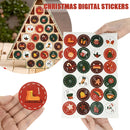 1sheet Merry Christmas Stickers Santa Claus Gifts number Seal Labels Stickers merry Xmas Decor for home new year Labels Navidad