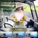 New Belt Fan, Fast Cooling, Personal Fan, Summer Hot Room, Summer Cold USB Fan, Portable Belt Fan with LED Light Flash