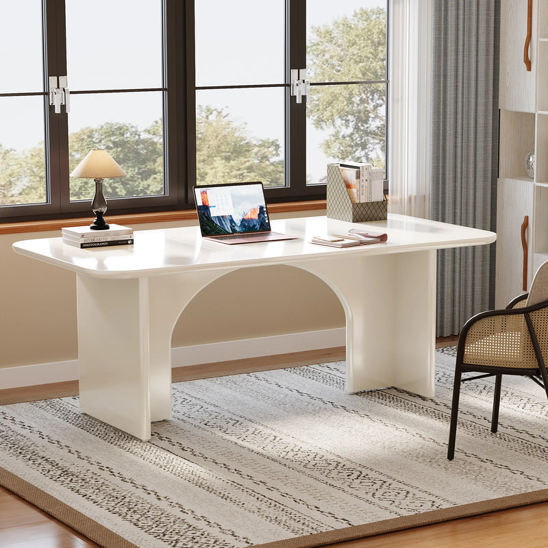 Tribesigns 63-Inch Large Desk, Modern Home Office Computer Desk for 1-2 Person