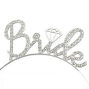 3tlg. Hochzeit Verlobung Party Brautdusche Dekorationen Zubehör Braut Tiara Krone Schärpe Schleier Set Junggesellinnenabschied Gastgeschenke