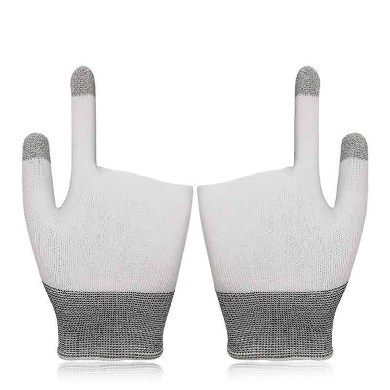 2pcs Mobile Game Gaming Gloves For Gamer Sweatproof Anti-slip Touch Screen Finger Sleeve Breathable Mobile Gaming Gloves