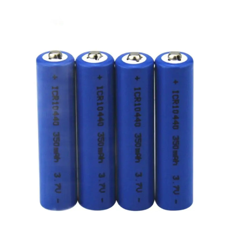 2pcs/lot 10440 3.7v lithium battery flashlight suitable for 350mAh AAA rechargeable battery