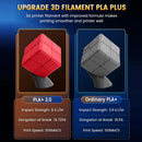 JAYO 3D Filament PLA +/PETG/PLA 1.75MM +/- 0.02MM 6Rolls Coloful Neatly Wound 3D Printing Material For 3D Printer&Pen 1.1KG/ROLL