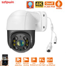 8MP 2,5'' POE PTZ Video IP CCTV Überwachungs-Sicherheitsnetzwerkkamera-System 4XDigital ZOOM Gesichtserkennung Außen wasserdicht XMEYE