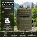 The Vanguard 24 | MOLLE Tactical Daypack with Air-Cushion Carry System