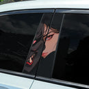 1PC/2PCS Japanese Style Prajna Car Stickers Auto B Pillar Waterproof JDM Decoration Cover Scratch Car Doors Pillar Vinyl Decals