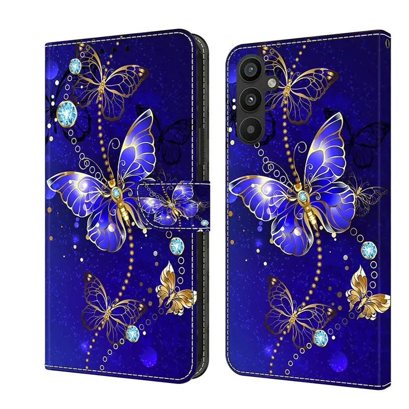 A15 A05 Phone Case For Samsung Galaxy A15 A05S A 15 A05 GalaxyA15 A156 A057 Leather Cases Magnetic Flip Stand Cute Wallet Cover
