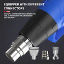 2000W Heat Gun ,3 Nozzles Hot Air Gun Variable Temperature For DIY, Stripping Paint, Shrinking PVC Drying Crafts & Wrap Paint