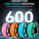 JAYO 2 Rolls 3D High Speed Matte PETG/PETG Filament 1.75mm 600mm/s Print Range High Flow Speedy PETG 3D Printer Filament for 3D