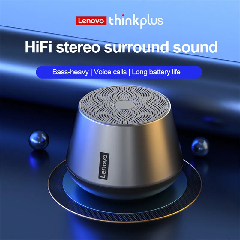Original Lenovo K3 Pro Portable HiFi Wireless Bluetooth Speaker 1200mAh Long Standby Outdoor Loudspeaker Music Surround Bass Box