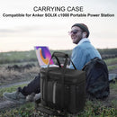 Carrying Case for Anker SOLIX C1000 Portable Power Station Bag Waterproof Anti-drop with Shoulder Strap & Handle Storage Case